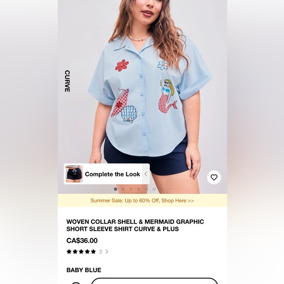 Cider Mermaid Short Sleeve Shirt - Picture 5 of 14